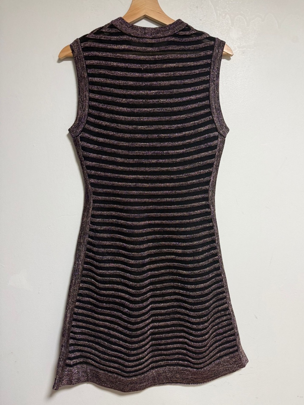 Missoni Metallic Stripe Sleeveless Knit Dress - S/M - Picture 4 of 10